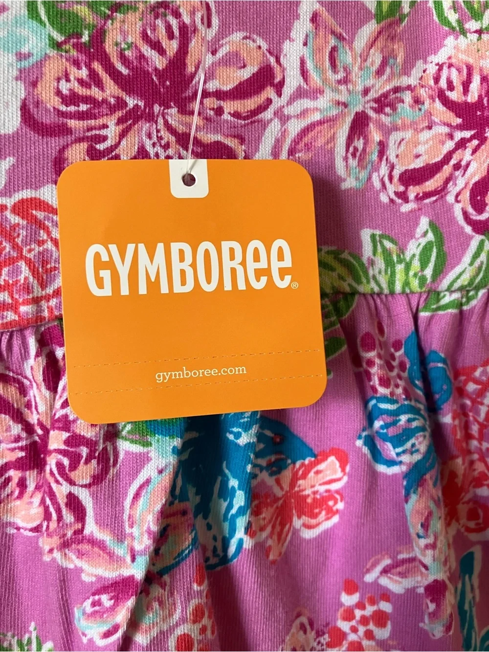 Gymboree Pink Floral Tie-Shoulder Sundress size 5T.